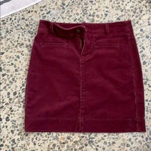 New burgundy skirt
